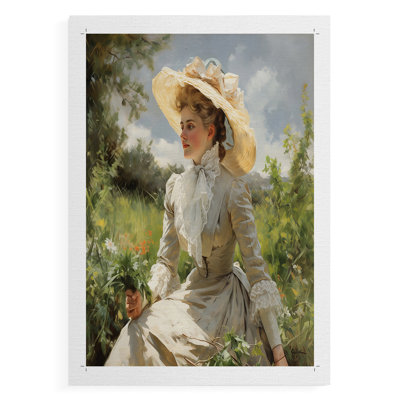 Série Dccxxxx pour femme - reproduction sur toile de qualité supérieure seulement - non encadrée - prête à être accrochée