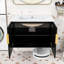 Meuble-lavabo simple mural moderne avec lavabo en céramique lisse et tablette réglable-392513198