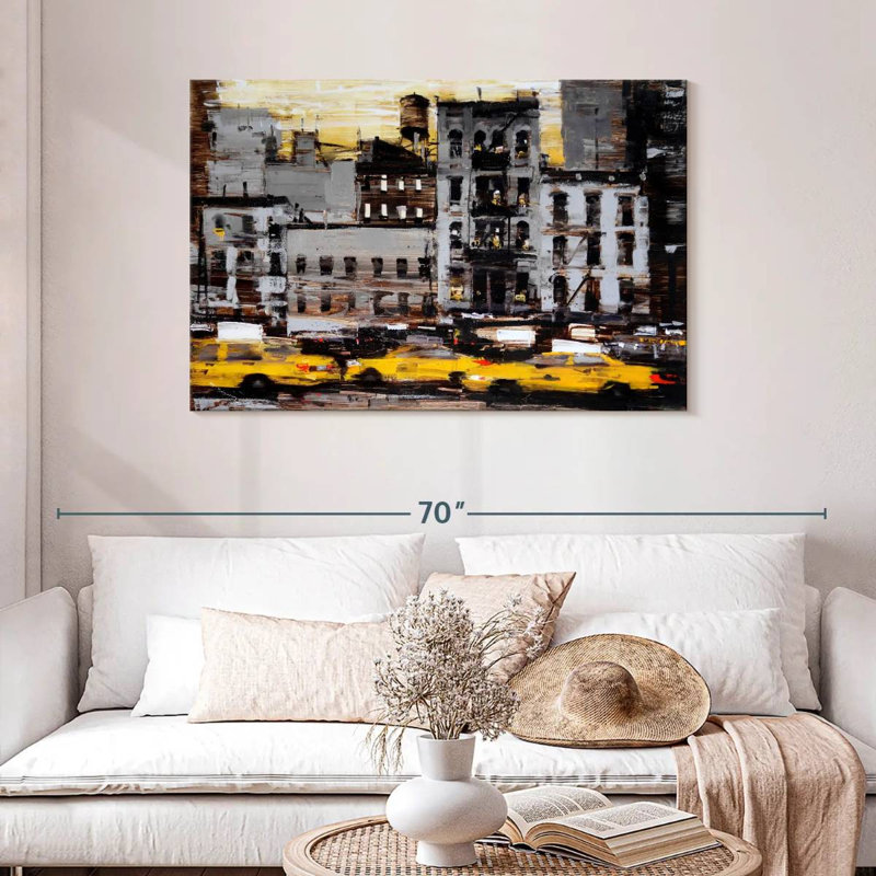 Sireci Yellow Cabs, 30" H x 45" W