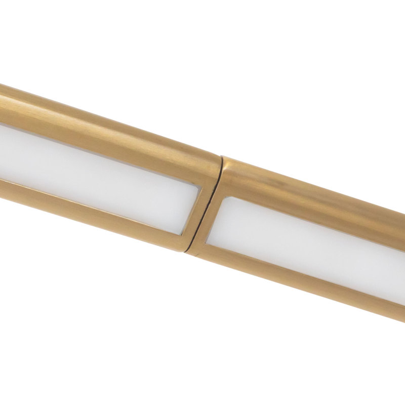 Thread 15-ft Gold dimmable LED Linear Pendant, 15-ft, Brushed Gold-UNV-010-RT