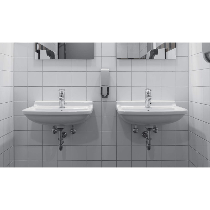 Pièces et accessoires Lavabo de salle de bain rectangulaire en céramique avec trop-plein