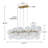 Baltser 10 - Light Dimmable Kitchen Island Swirled Glass Chandelier-523013034