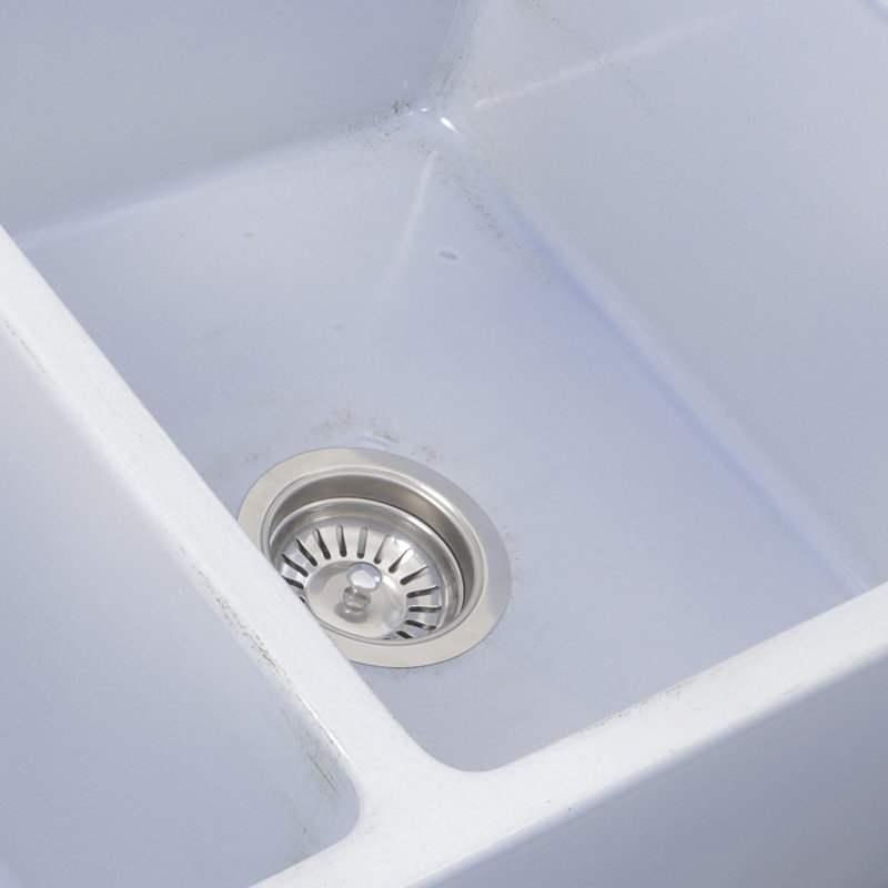 Vineyard 33'' L Double Basin Kitchen Sink, Shabby Sugar