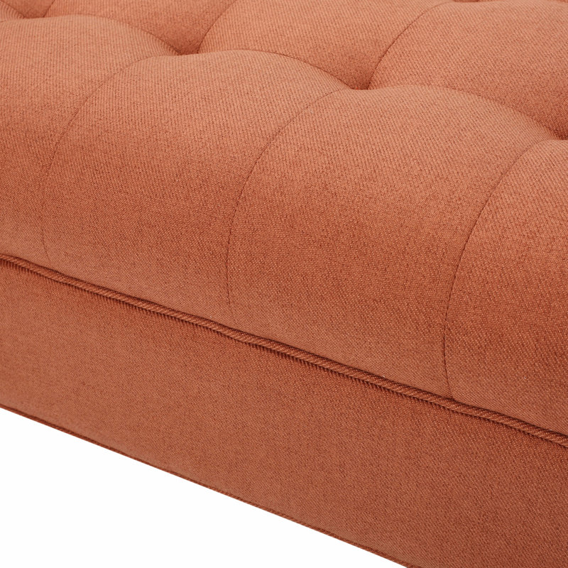 Banc rembourré Bradlee, Orange