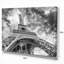 «Black and White View of Paris Eiffel Tower Cityscape», reproduction de photo sur toile tendue-18295529-33186825