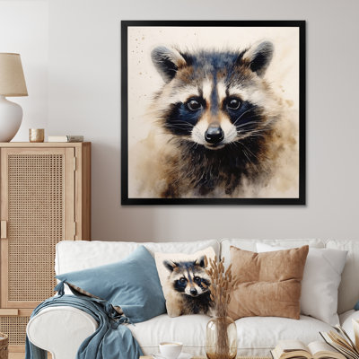 Racoon Wanderer I - Raccoon Canvas Print Wall Art