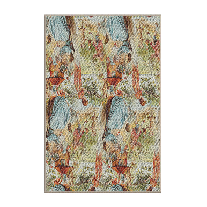 Tapis vert/rouge/bleu, Rectangle 2 pi x 3 pi