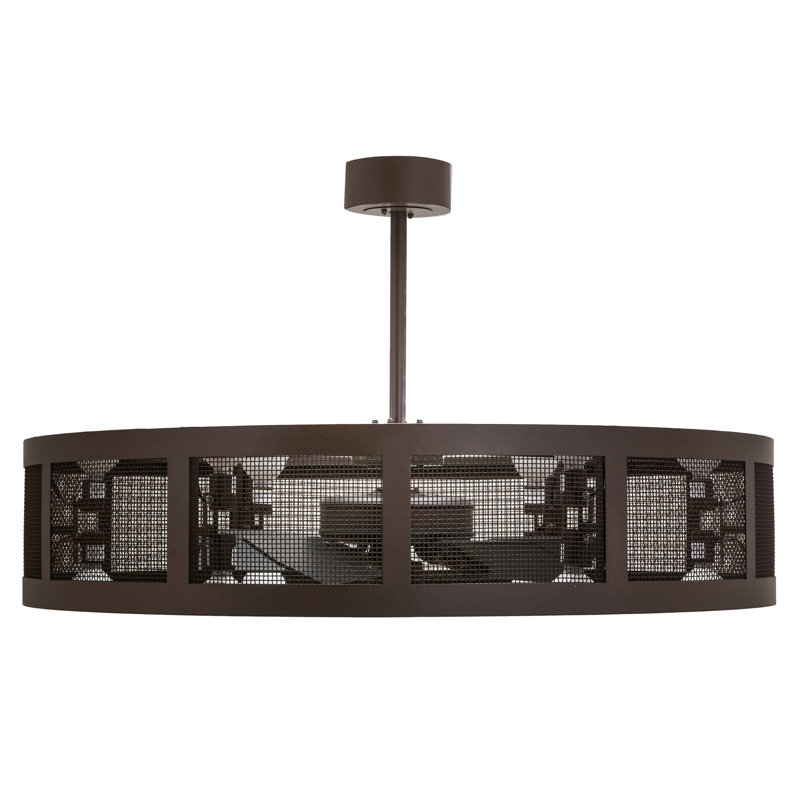 48" Wide Paloma Golpe Chandel-Air, 10.5" H x 48" W x 48" D, Café Noir