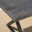 Banc de salle à manger d'extérieur en aluminium avec structure en acier, gris / noir