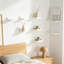 Ensemble de mini tablettes murales en bois flottantes pour petits espaces-430642196