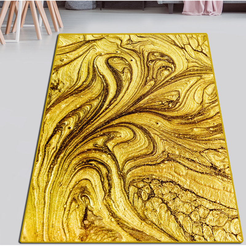 Antibacterial Hall Carpet, 3.3 x 4.9 Feet | 100% Polyester, 0.4 in Pile Height, Non-Slip Felt Dot Underside | Machine Washable, 700 GSM | Perfect for Living Room, Bedroom, and Entryways, Stylish & Functional Design