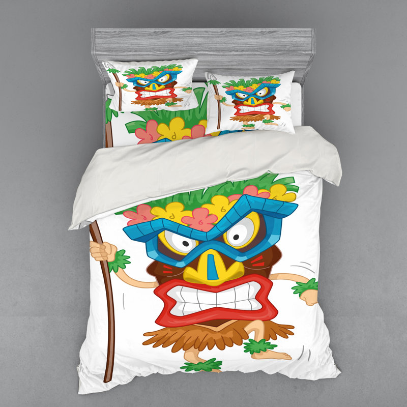 Tiki Polyester Duvet Cover