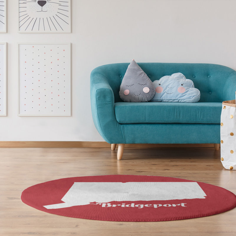Chenille Indoor Rug, Round 5'