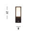 Nylajah 21cm H Outdoor Armed Sconce