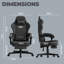 Metro Lane Adjustable Reclining Ergonomic Faux Leather Swiveling PC & Racing Game Chair-403975763