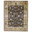 Hand Knotted Wool Area Rug in Black And Gold