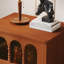 Buffet en bois massif rouge-brun