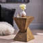 Table d'appoint élégante, inspiration naturelle, design moderne, couleur, table compacte à empreinte pour la vie et les espaces extérieurs, artisanat, P 12,36 po