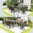 Rectangular Metal Outdoor Dining Table , 29.5'' in. W 35.5'' in. D