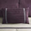 Édredon 7 pièces en faux suède mauve - très grand, design transitionnel, rembourrage, 3 coussins décoratifs, 2 taies décoratives très grandes en daim, doux au toucher, brodé assorti