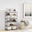 TRINITY Dark Gray 6-Tier Slat Shoe Rack