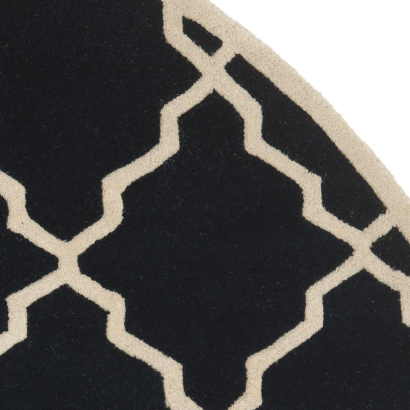 Chatham Hand Tufted Wool Geometric Rug, Round 7'