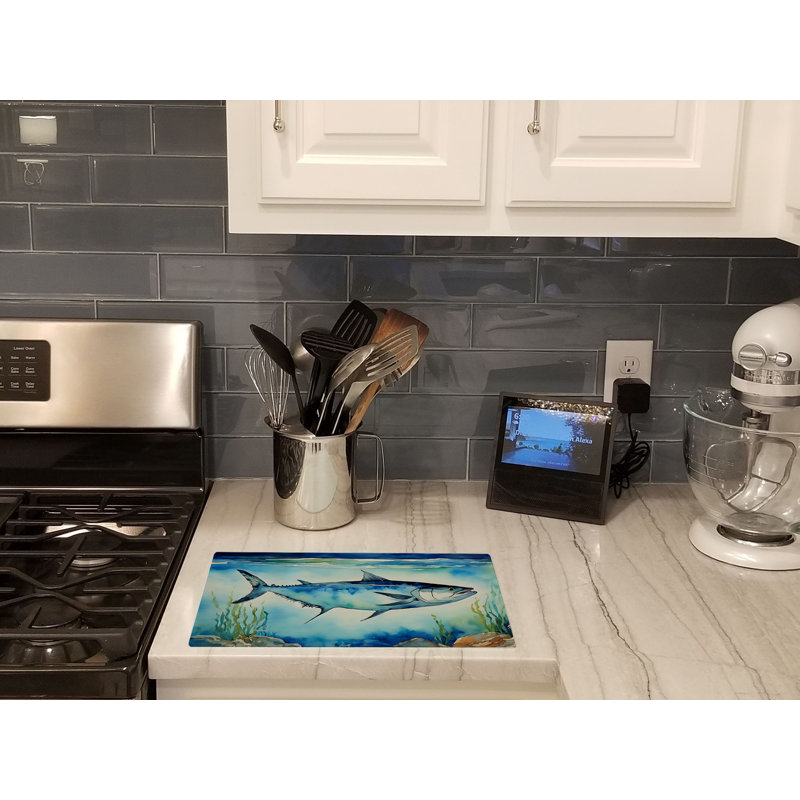 Bluefin Tuna Glass Cutting Board Large