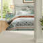 Ensemble de literie élégant en percale de coton, grand turquoise