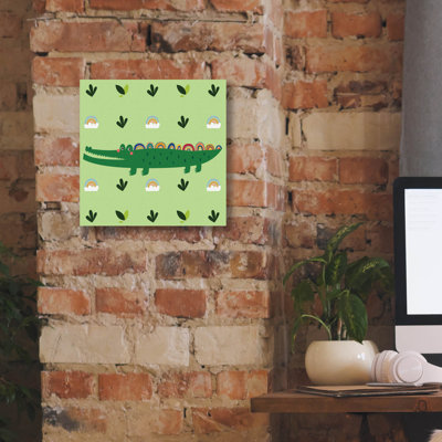 «Epic Graffiti», Cocodrile mignon par Epic Portfolio, art mural sur toile