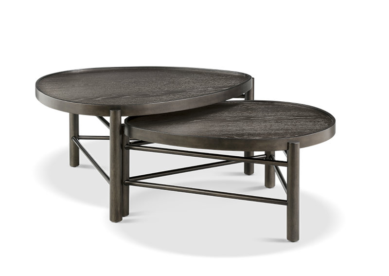 Shaped Nesting Cocktail Table