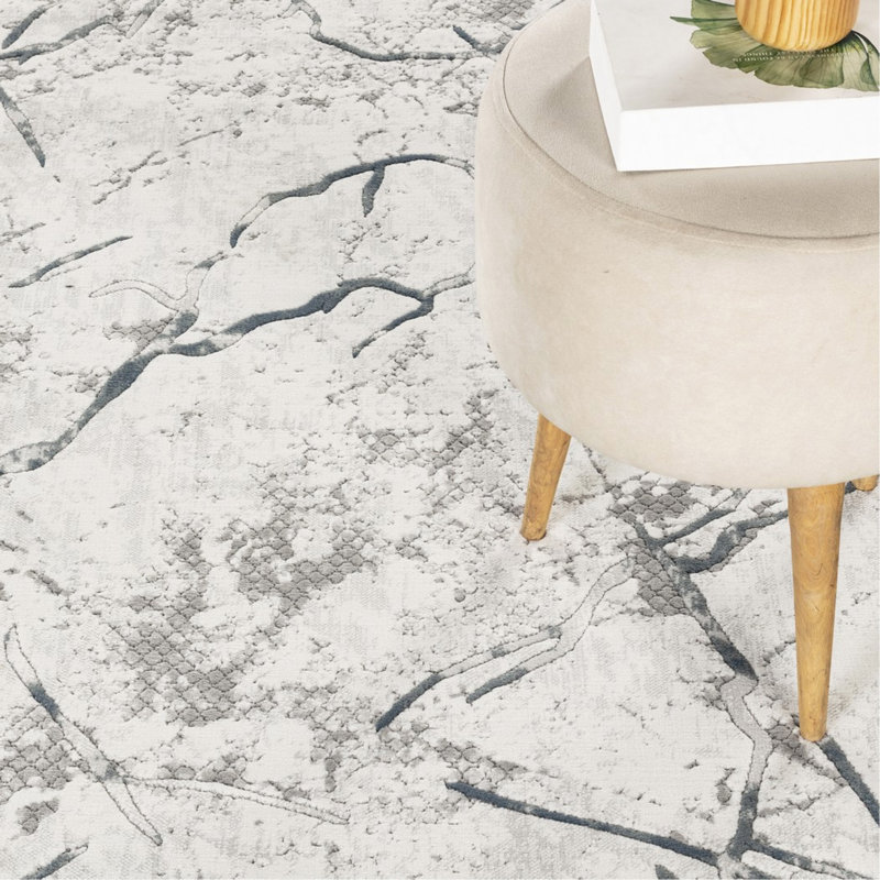 Tapis gris, Rectangle 5'3" x 7'3"