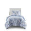 Ensemble de literie à motif floral rétro, microfibre de polyester, simple / simple TG