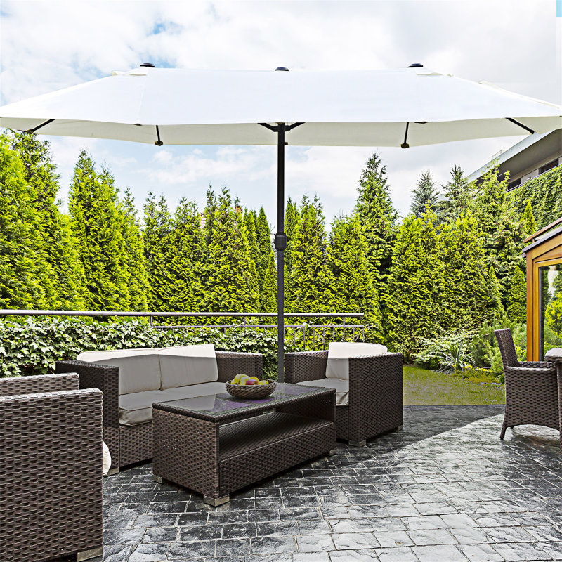 Parasol de patio extérieur avec base