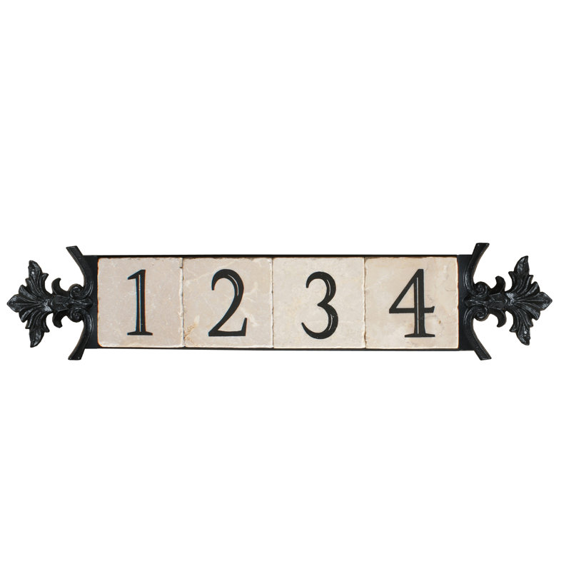 Plaque d'adresse murale 1 ligne Victoria, Oui