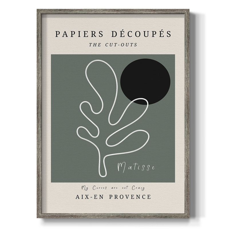 Matisse CECL XXI, reproduction d'art encadrée - bois massif, H 30 po x l 24 po