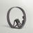 Krahn Encircled Reader Iron Figurine