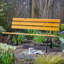 Clayton Metal and Wooden Outdoor Bench
