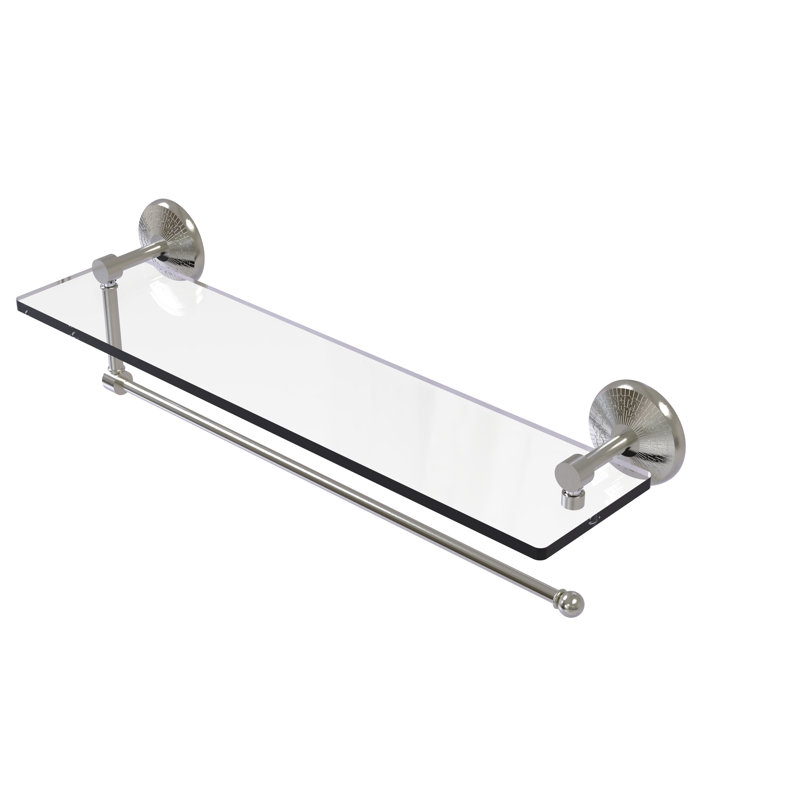 Étagère murale Marchmont, Nickel satiné,  5" H x 22" W x 5" D