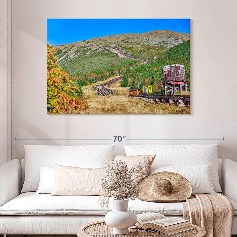 Chemin de fer Mehar Mount Washington Cog, H 32 po x l 48 po