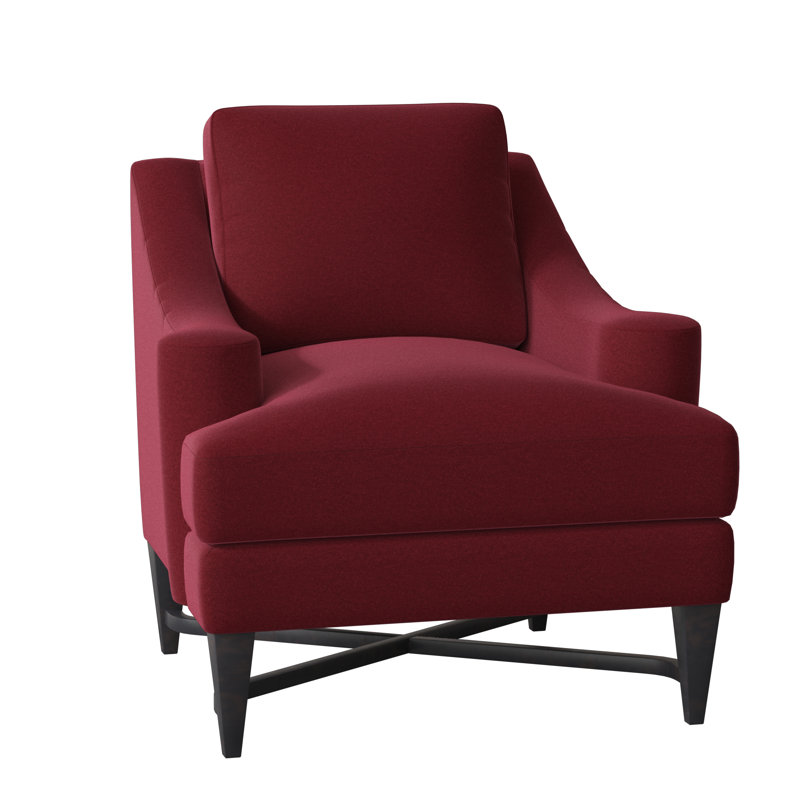 Foxtrot Upholstered Armchair, Espresso, Margaret Lipstick