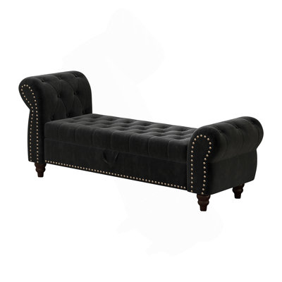 64.5"Indoor Chaise Lounge with Storage