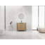 Meuble-lavabo autoportant de 36 pouces avec lavabo en résine et armoires à fermeture douce pour un rangement élégant-126233491
