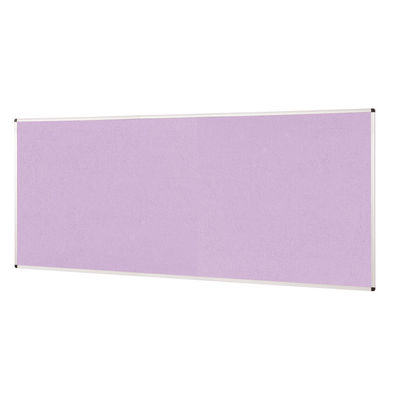 Wall Mounted Bulletin Board, 60 cm H x 90 cm W x 1.2 cm D, Lilac