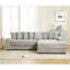 Canapés surdimensionnés en deux pièces, canapé en L, méridienne droite, avec accoudoirs, huit coussins décoratifs, canapé d'angle, facile à assembler, gris-121059923-121059922