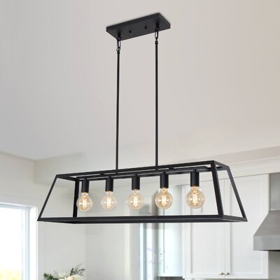 17 Stories Dahntay 5 - Light Dimmable Kitchen Island Square / Rectangle ...