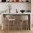30''H Bar Stool With Solid Wood Frame And Foam Seat-1668164550