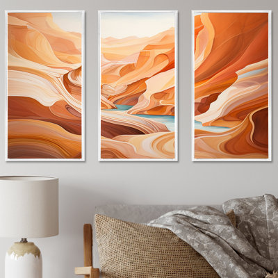 Canyon Antelope liquide Art IV - ensemble de reproduction d'art mural Canyon