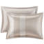 Lit de luxe en chenille 7 pièces - très grand taupe