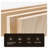 Rustic Industrial Style Front Desk in Natural Wood Colour