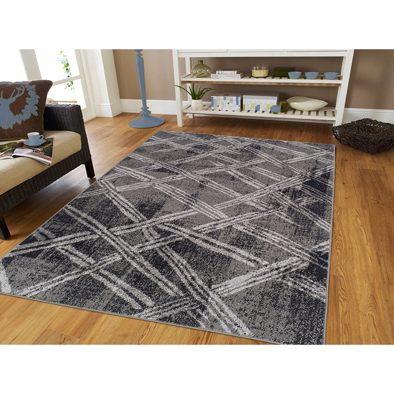 Melfa Wool Geometric Indoor Rug, Rectangle 8' x 10'